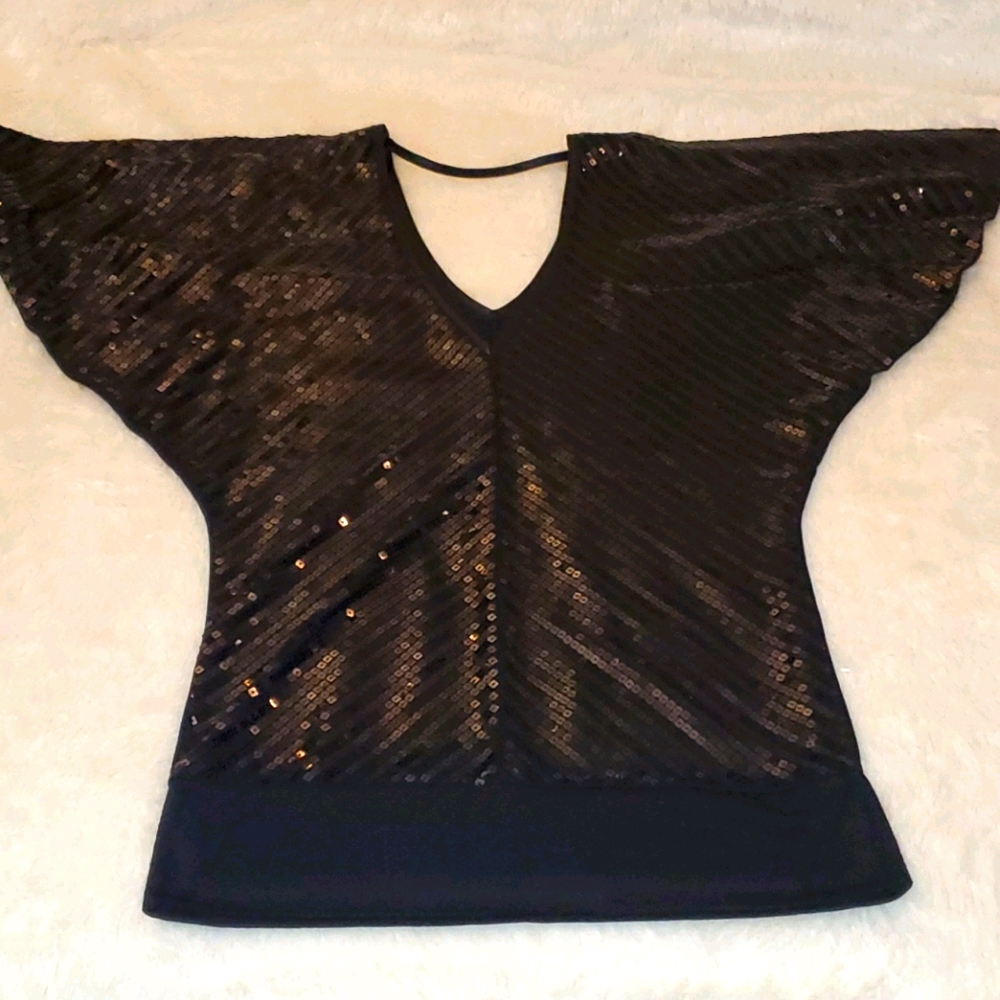 Wet seal sequin top